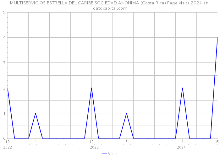 MULTISERVICIOS ESTRELLA DEL CARIBE SOCIEDAD ANONIMA (Costa Rica) Page visits 2024 