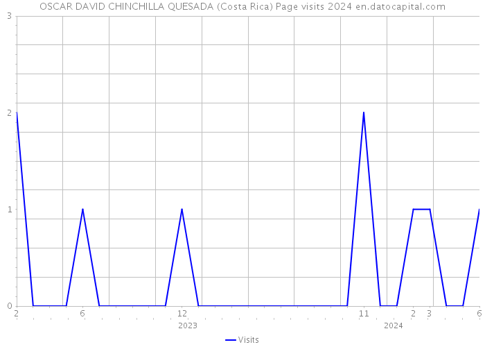 OSCAR DAVID CHINCHILLA QUESADA (Costa Rica) Page visits 2024 