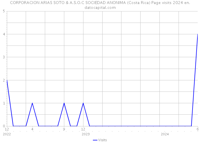 CORPORACION ARIAS SOTO & A.S.O.C SOCIEDAD ANONIMA (Costa Rica) Page visits 2024 