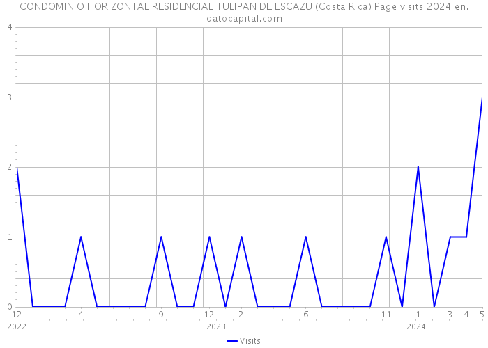 CONDOMINIO HORIZONTAL RESIDENCIAL TULIPAN DE ESCAZU (Costa Rica) Page visits 2024 