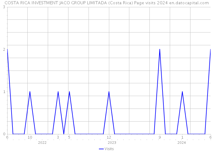 COSTA RICA INVESTMENT JACO GROUP LIMITADA (Costa Rica) Page visits 2024 