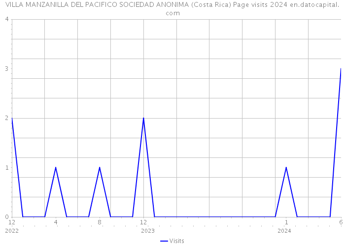 VILLA MANZANILLA DEL PACIFICO SOCIEDAD ANONIMA (Costa Rica) Page visits 2024 
