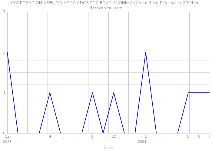 CORPORACION ASENJO Y ASOCIADOS SOCIEDAD ANONIMA (Costa Rica) Page visits 2024 