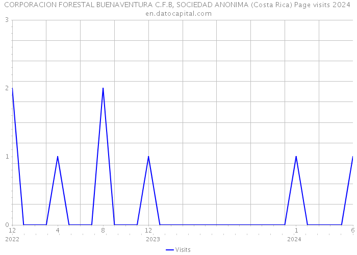 CORPORACION FORESTAL BUENAVENTURA C.F.B, SOCIEDAD ANONIMA (Costa Rica) Page visits 2024 