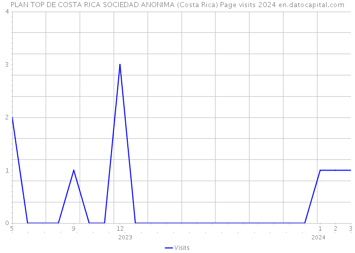 PLAN TOP DE COSTA RICA SOCIEDAD ANONIMA (Costa Rica) Page visits 2024 