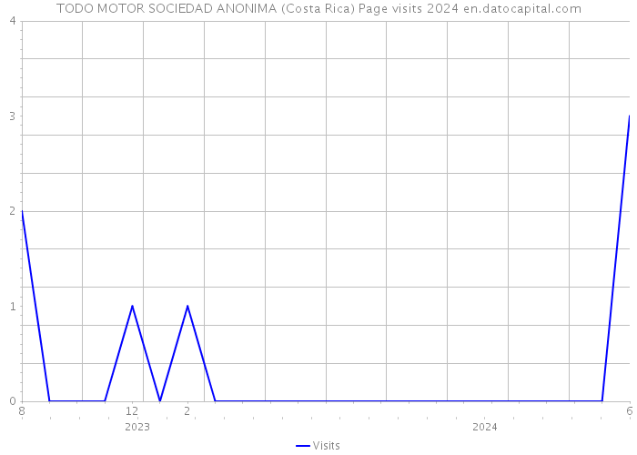 TODO MOTOR SOCIEDAD ANONIMA (Costa Rica) Page visits 2024 