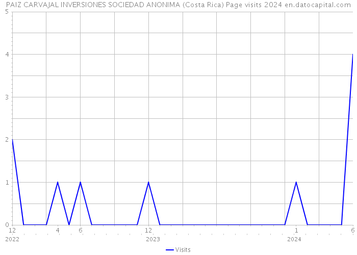 PAIZ CARVAJAL INVERSIONES SOCIEDAD ANONIMA (Costa Rica) Page visits 2024 