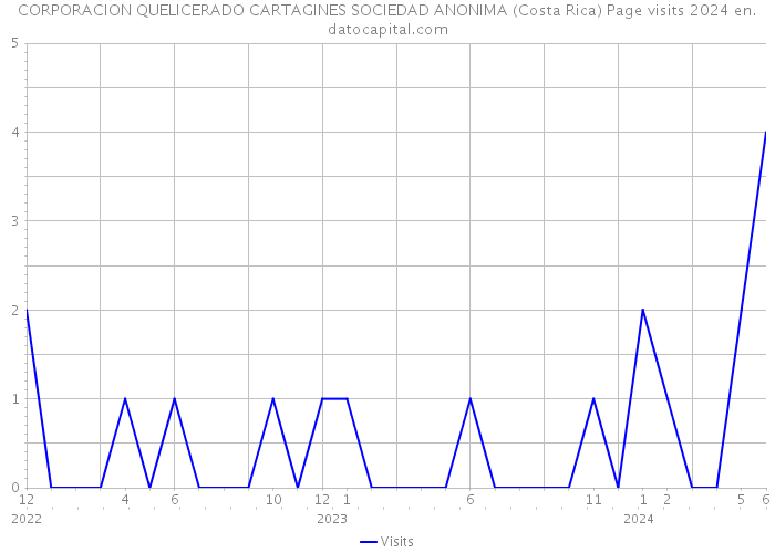 CORPORACION QUELICERADO CARTAGINES SOCIEDAD ANONIMA (Costa Rica) Page visits 2024 