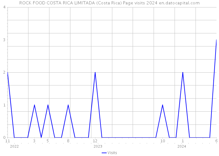 ROCK FOOD COSTA RICA LIMITADA (Costa Rica) Page visits 2024 