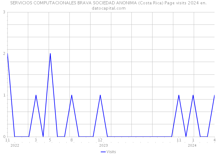 SERVICIOS COMPUTACIONALES BRAVA SOCIEDAD ANONIMA (Costa Rica) Page visits 2024 