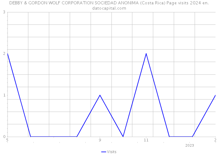 DEBBY & GORDON WOLF CORPORATION SOCIEDAD ANONIMA (Costa Rica) Page visits 2024 