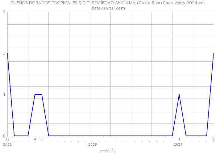 SUEŃOS DORADOS TROPICALES S.D.T. SOCIEDAD ANONIMA (Costa Rica) Page visits 2024 