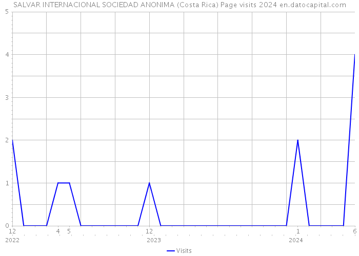 SALVAR INTERNACIONAL SOCIEDAD ANONIMA (Costa Rica) Page visits 2024 