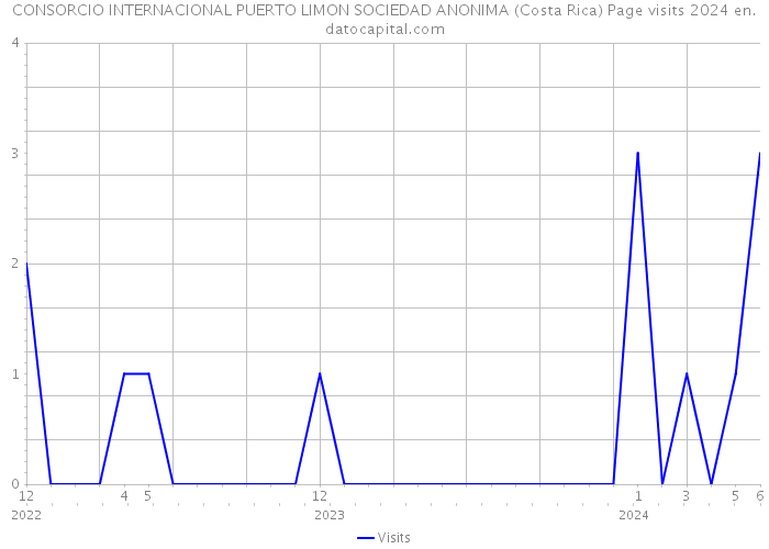 CONSORCIO INTERNACIONAL PUERTO LIMON SOCIEDAD ANONIMA (Costa Rica) Page visits 2024 