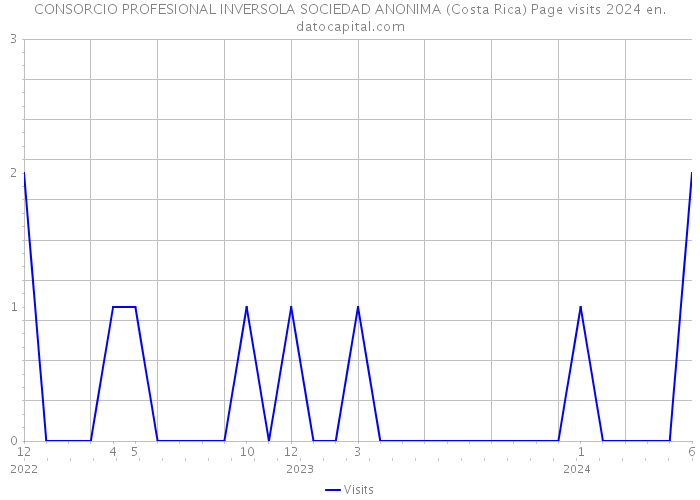 CONSORCIO PROFESIONAL INVERSOLA SOCIEDAD ANONIMA (Costa Rica) Page visits 2024 