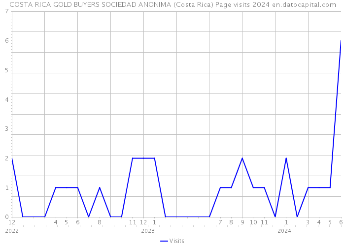 COSTA RICA GOLD BUYERS SOCIEDAD ANONIMA (Costa Rica) Page visits 2024 