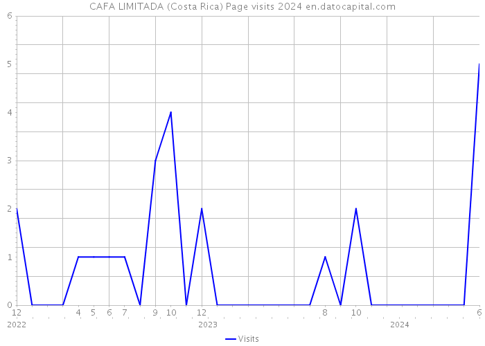 CAFA LIMITADA (Costa Rica) Page visits 2024 