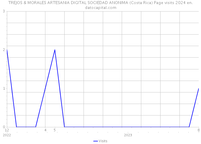 TREJOS & MORALES ARTESANIA DIGITAL SOCIEDAD ANONIMA (Costa Rica) Page visits 2024 