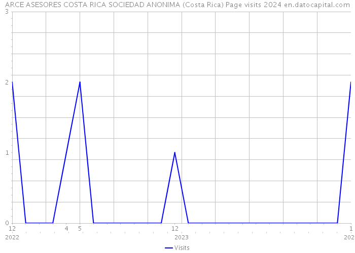ARCE ASESORES COSTA RICA SOCIEDAD ANONIMA (Costa Rica) Page visits 2024 