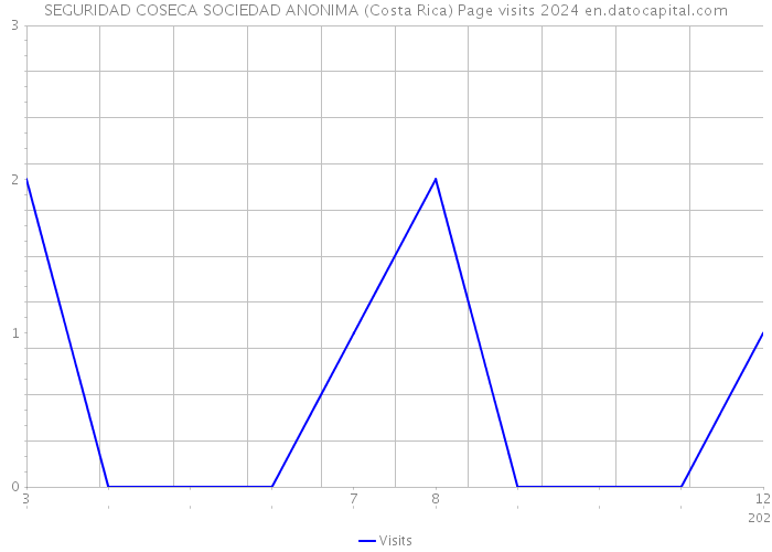 SEGURIDAD COSECA SOCIEDAD ANONIMA (Costa Rica) Page visits 2024 