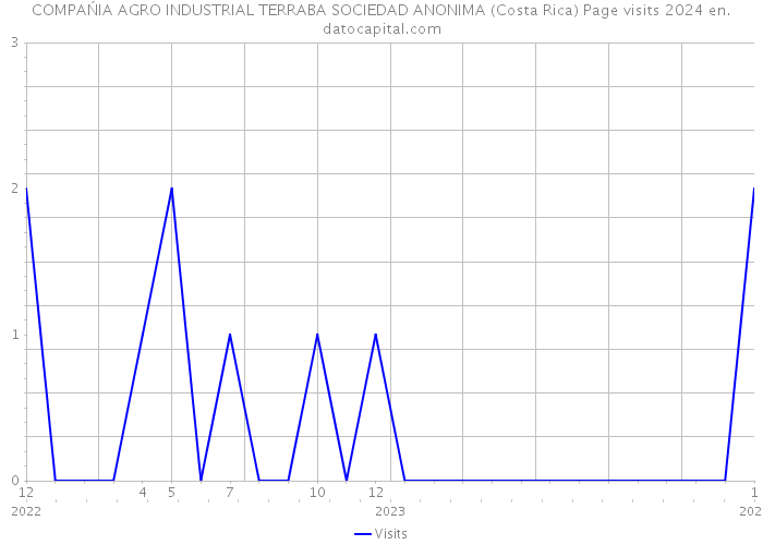 COMPAŃIA AGRO INDUSTRIAL TERRABA SOCIEDAD ANONIMA (Costa Rica) Page visits 2024 