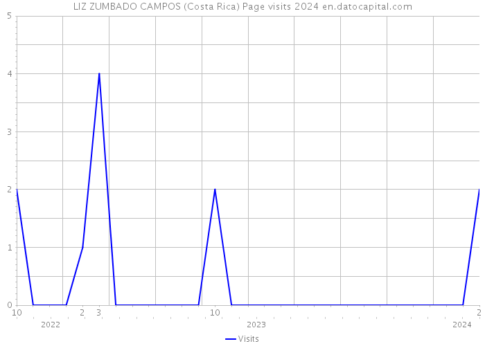 LIZ ZUMBADO CAMPOS (Costa Rica) Page visits 2024 