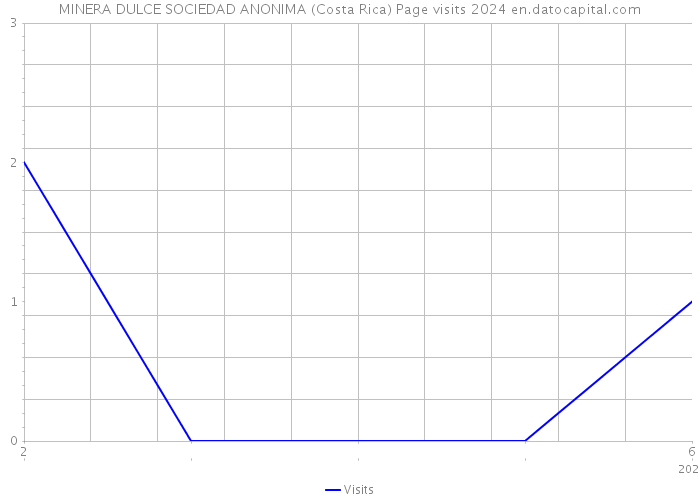 MINERA DULCE SOCIEDAD ANONIMA (Costa Rica) Page visits 2024 