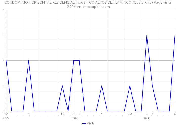 CONDOMINIO HORIZONTAL RESIDENCIAL TURISTICO ALTOS DE FLAMINGO (Costa Rica) Page visits 2024 