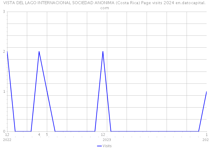 VISTA DEL LAGO INTERNACIONAL SOCIEDAD ANONIMA (Costa Rica) Page visits 2024 