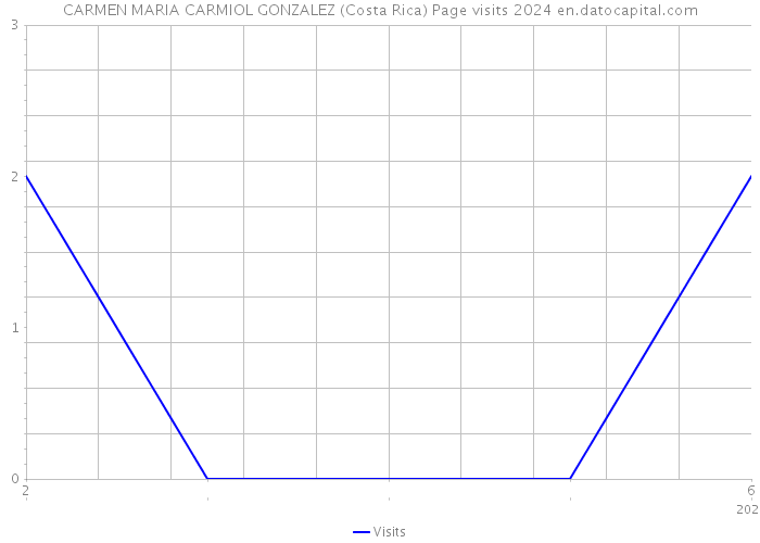 CARMEN MARIA CARMIOL GONZALEZ (Costa Rica) Page visits 2024 