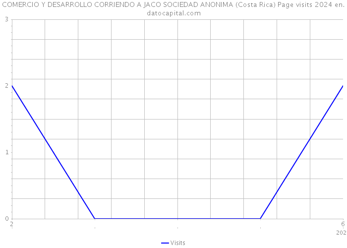 COMERCIO Y DESARROLLO CORRIENDO A JACO SOCIEDAD ANONIMA (Costa Rica) Page visits 2024 