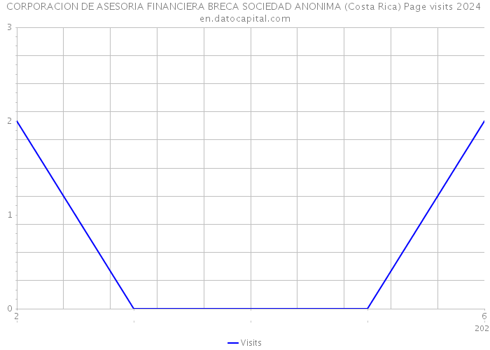 CORPORACION DE ASESORIA FINANCIERA BRECA SOCIEDAD ANONIMA (Costa Rica) Page visits 2024 
