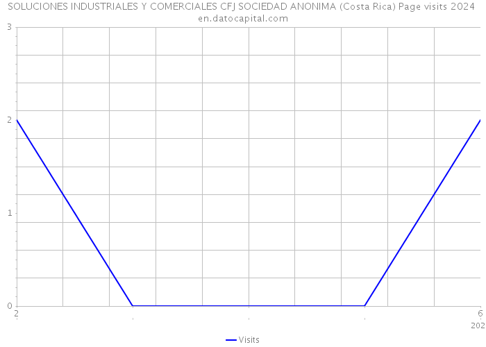 SOLUCIONES INDUSTRIALES Y COMERCIALES CFJ SOCIEDAD ANONIMA (Costa Rica) Page visits 2024 