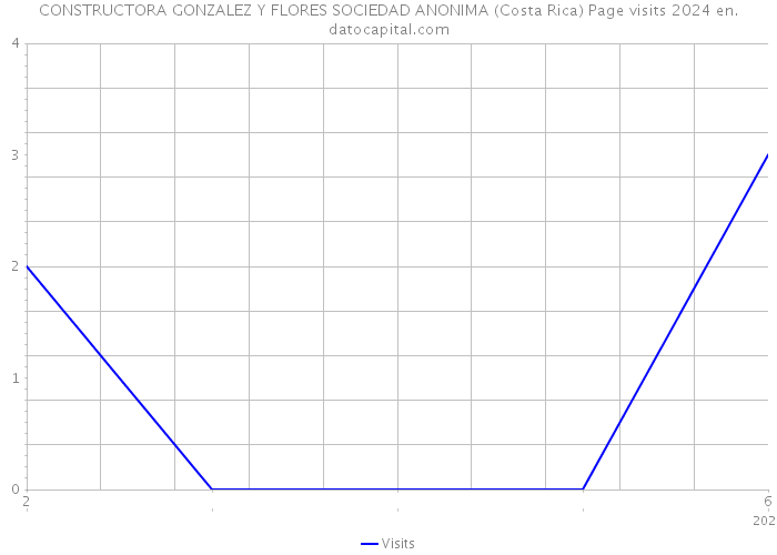 CONSTRUCTORA GONZALEZ Y FLORES SOCIEDAD ANONIMA (Costa Rica) Page visits 2024 