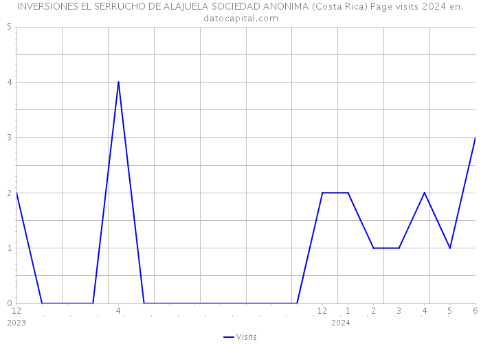 INVERSIONES EL SERRUCHO DE ALAJUELA SOCIEDAD ANONIMA (Costa Rica) Page visits 2024 