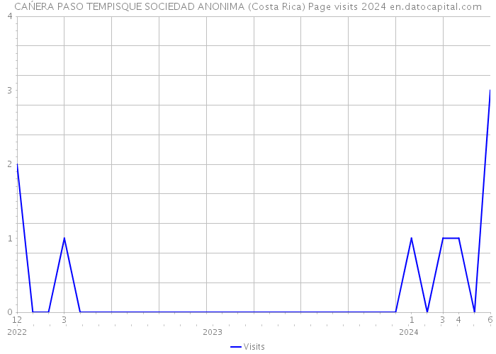CAŃERA PASO TEMPISQUE SOCIEDAD ANONIMA (Costa Rica) Page visits 2024 
