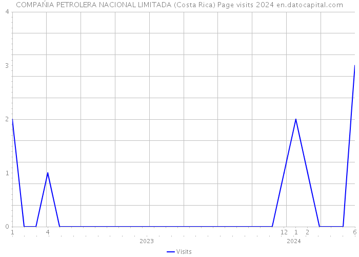 COMPAŃIA PETROLERA NACIONAL LIMITADA (Costa Rica) Page visits 2024 