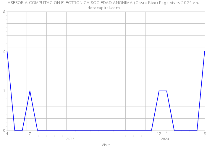 ASESORIA COMPUTACION ELECTRONICA SOCIEDAD ANONIMA (Costa Rica) Page visits 2024 