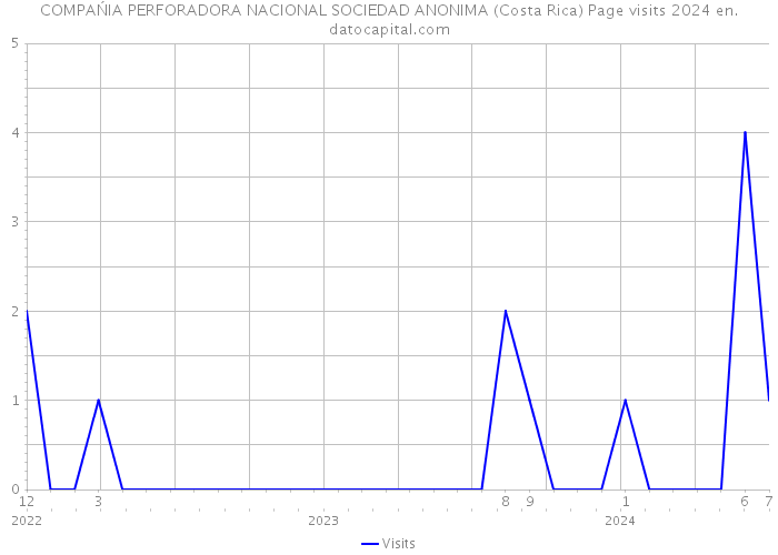 COMPAŃIA PERFORADORA NACIONAL SOCIEDAD ANONIMA (Costa Rica) Page visits 2024 