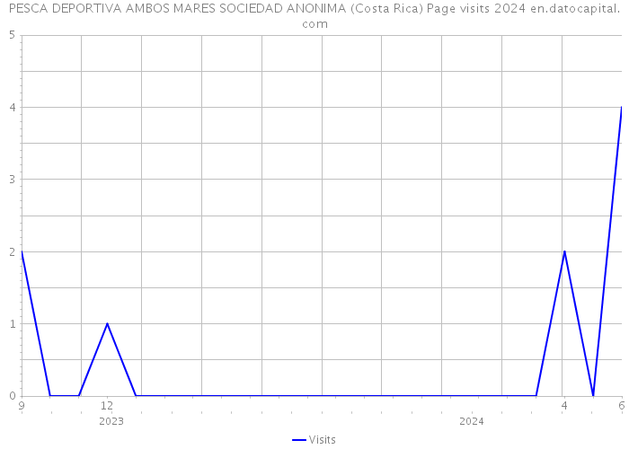 PESCA DEPORTIVA AMBOS MARES SOCIEDAD ANONIMA (Costa Rica) Page visits 2024 