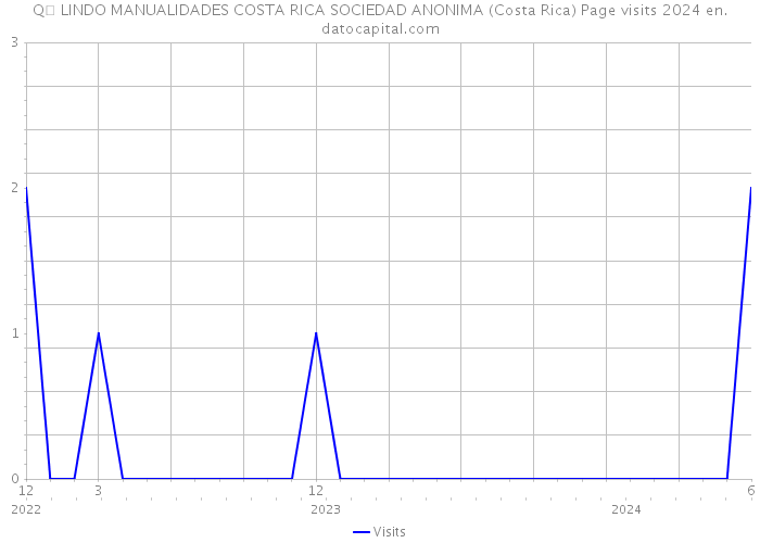 Q LINDO MANUALIDADES COSTA RICA SOCIEDAD ANONIMA (Costa Rica) Page visits 2024 