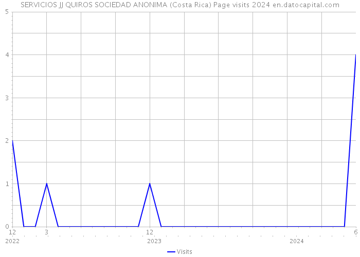 SERVICIOS JJ QUIROS SOCIEDAD ANONIMA (Costa Rica) Page visits 2024 
