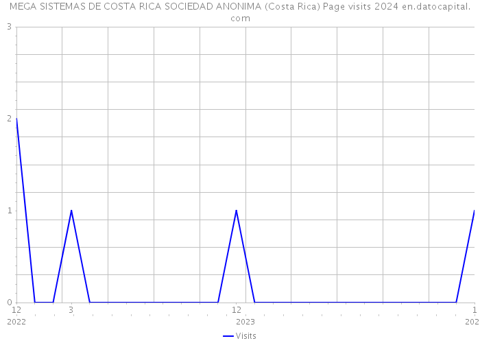 MEGA SISTEMAS DE COSTA RICA SOCIEDAD ANONIMA (Costa Rica) Page visits 2024 