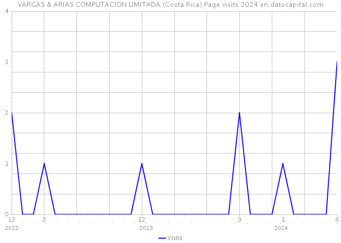 VARGAS & ARIAS COMPUTACION LIMITADA (Costa Rica) Page visits 2024 