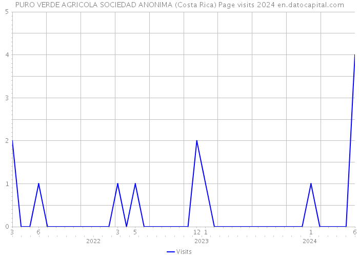 PURO VERDE AGRICOLA SOCIEDAD ANONIMA (Costa Rica) Page visits 2024 
