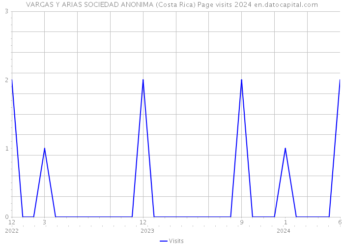 VARGAS Y ARIAS SOCIEDAD ANONIMA (Costa Rica) Page visits 2024 