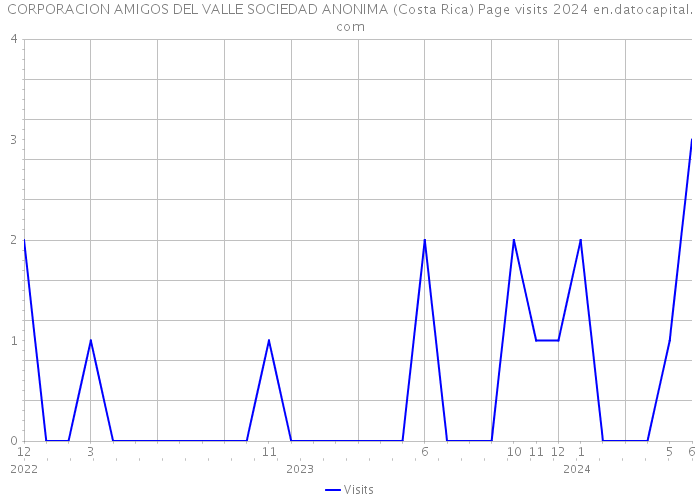 CORPORACION AMIGOS DEL VALLE SOCIEDAD ANONIMA (Costa Rica) Page visits 2024 