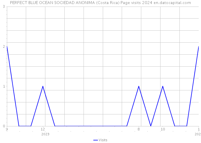 PERFECT BLUE OCEAN SOCIEDAD ANONIMA (Costa Rica) Page visits 2024 