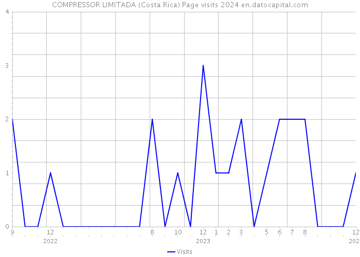 COMPRESSOR LIMITADA (Costa Rica) Page visits 2024 