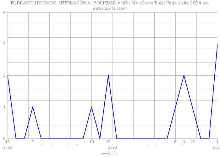 EL DRAGON DORADO INTERNACIONAL SOCIEDAD ANONIMA (Costa Rica) Page visits 2024 